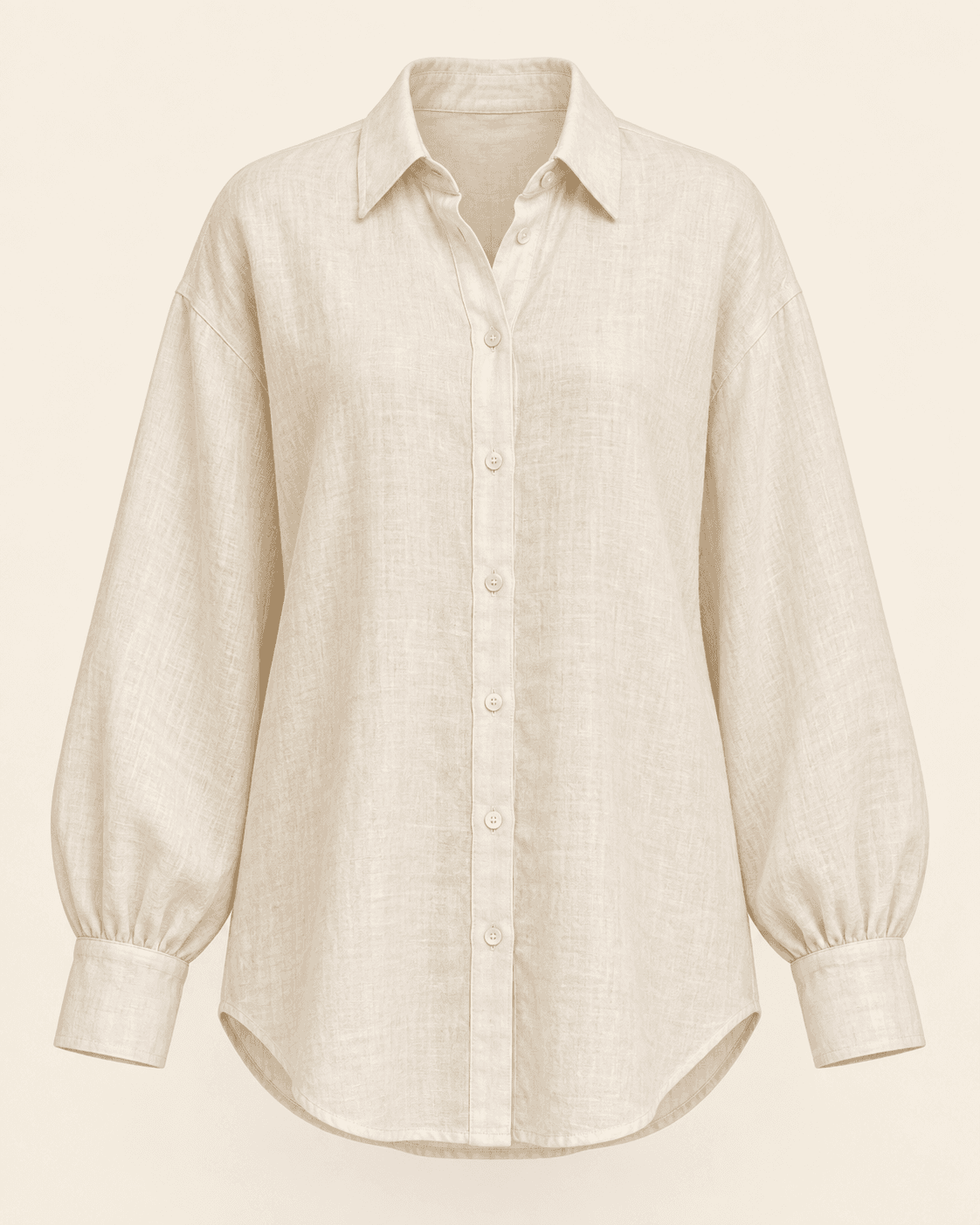 Linen Shirt — Cream